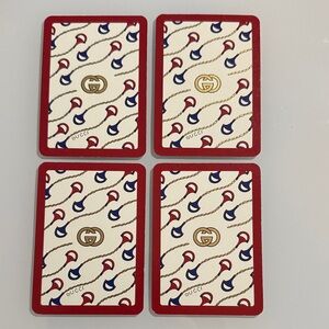 Gucci Horsebit Playing Cards Set of Four: 5, 6, 7, & 8 of Spades ♠️ with COA